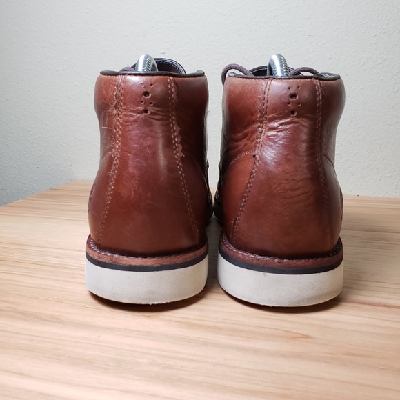 Timberland Men\'s Size 7.5 Preston Hill Chukka‎ Boots Redwood Leather Lace Up main image 9